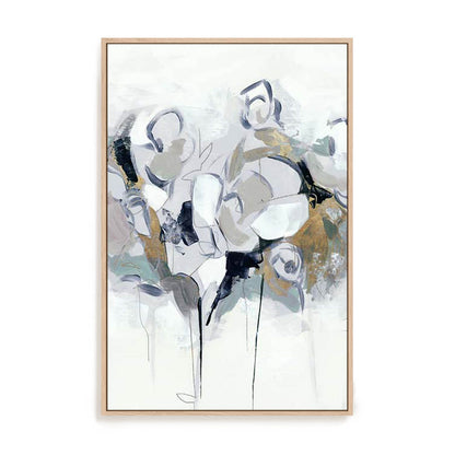 Blue Abstract Florals I Wall Art