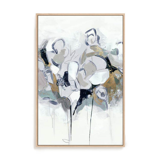 Blue Abstract Florals I Wall Art