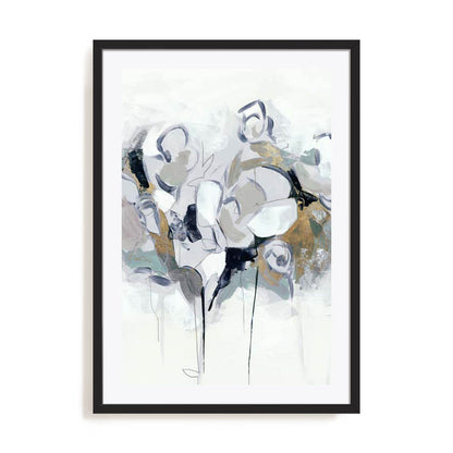 Blue Abstract Florals I Wall Art