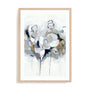 Blue Abstract Florals I Wall Art