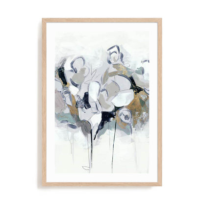 Blue Abstract Florals I Wall Art