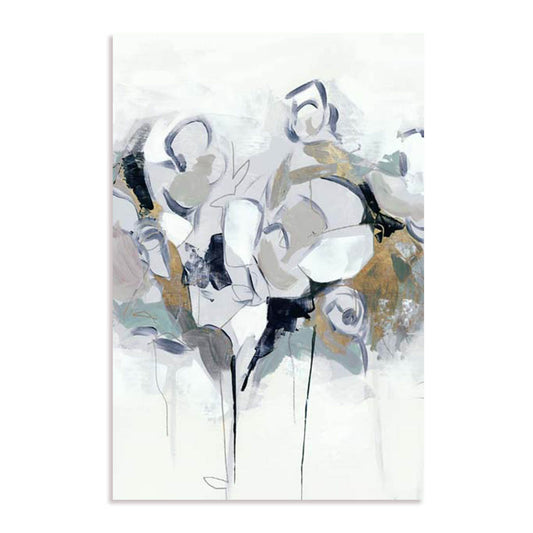 Blue Abstract Florals I Wall Art