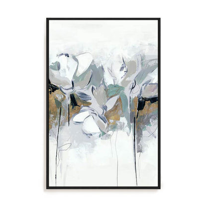 Blue Abstract Florals II Wall Art