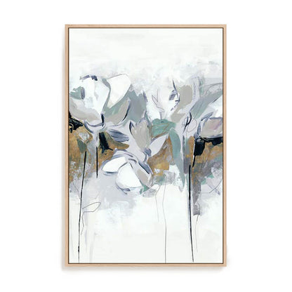 Blue Abstract Florals II Wall Art