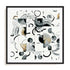 Stucktured Suares Wall Art #oran_black-white-border