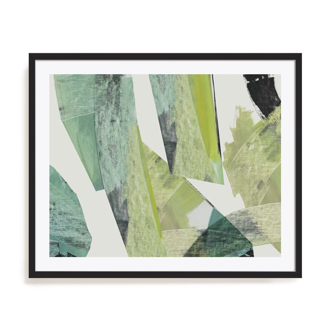 Emerald Geometric Harmony Wall Art
