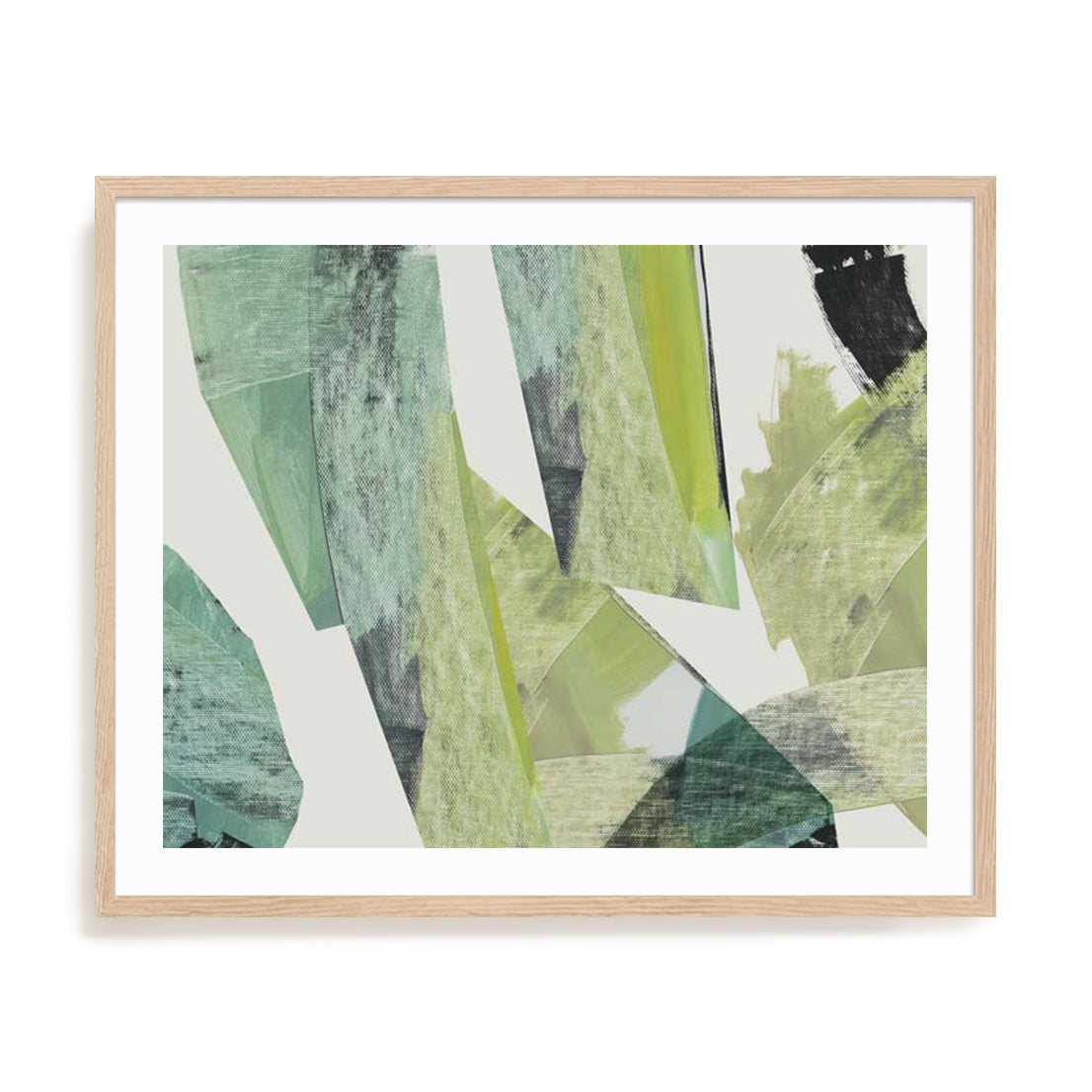 Emerald Geometric Harmony Wall Art