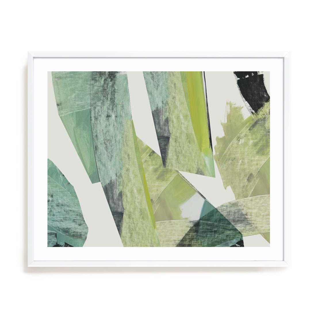 Emerald Geometric Harmony Wall Art