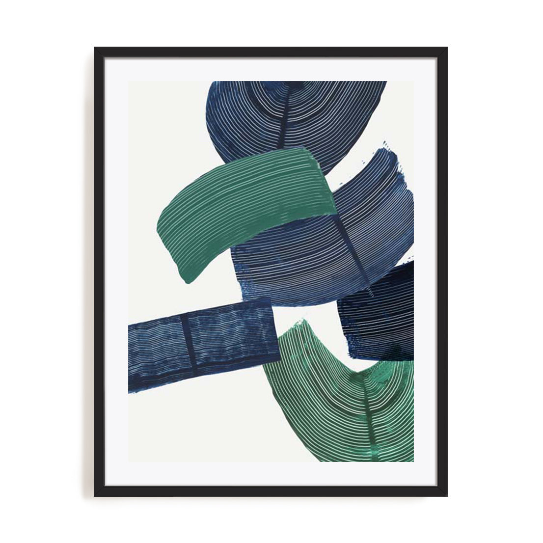 Shapes Of Green Wall Art