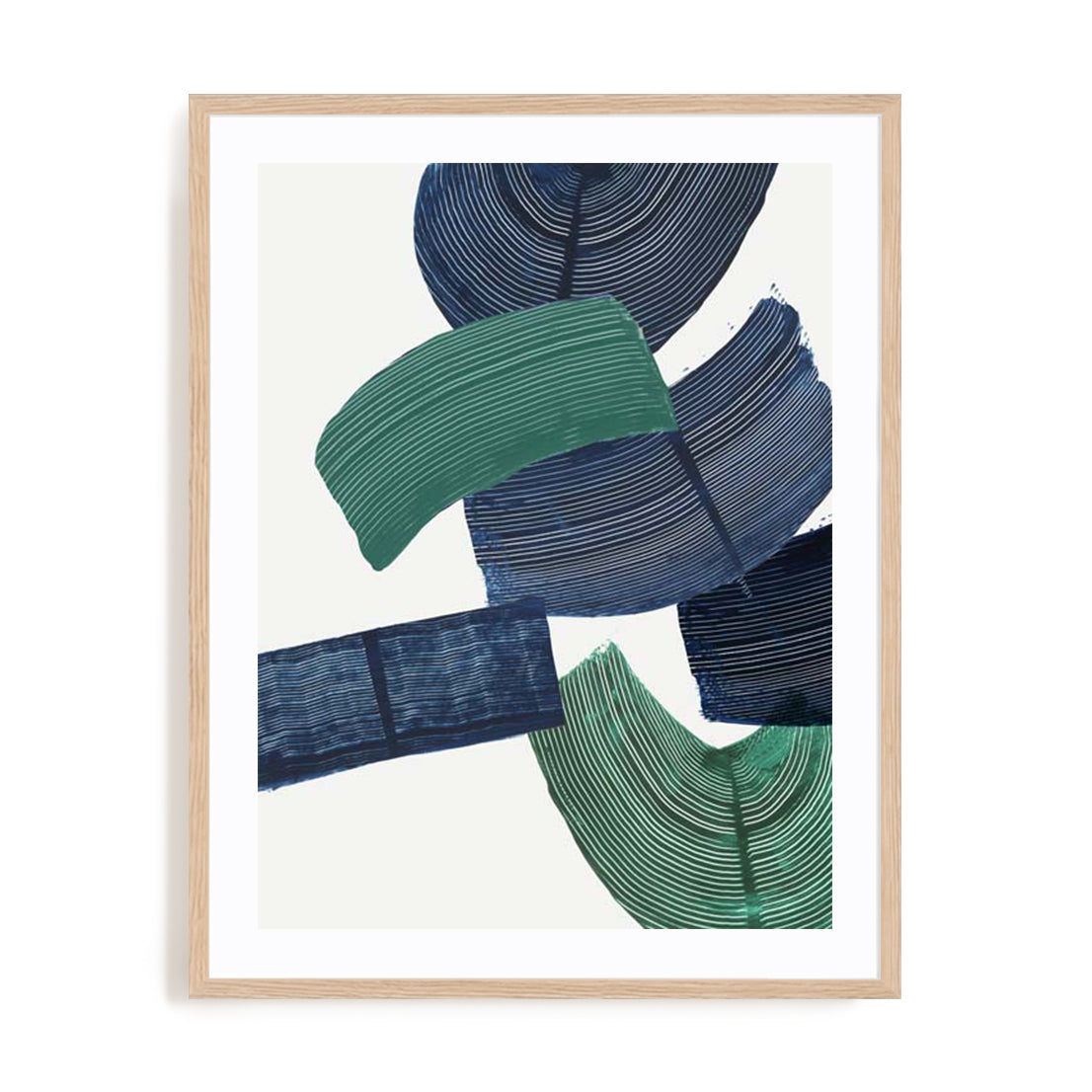 Shapes Of Green Wall Art
