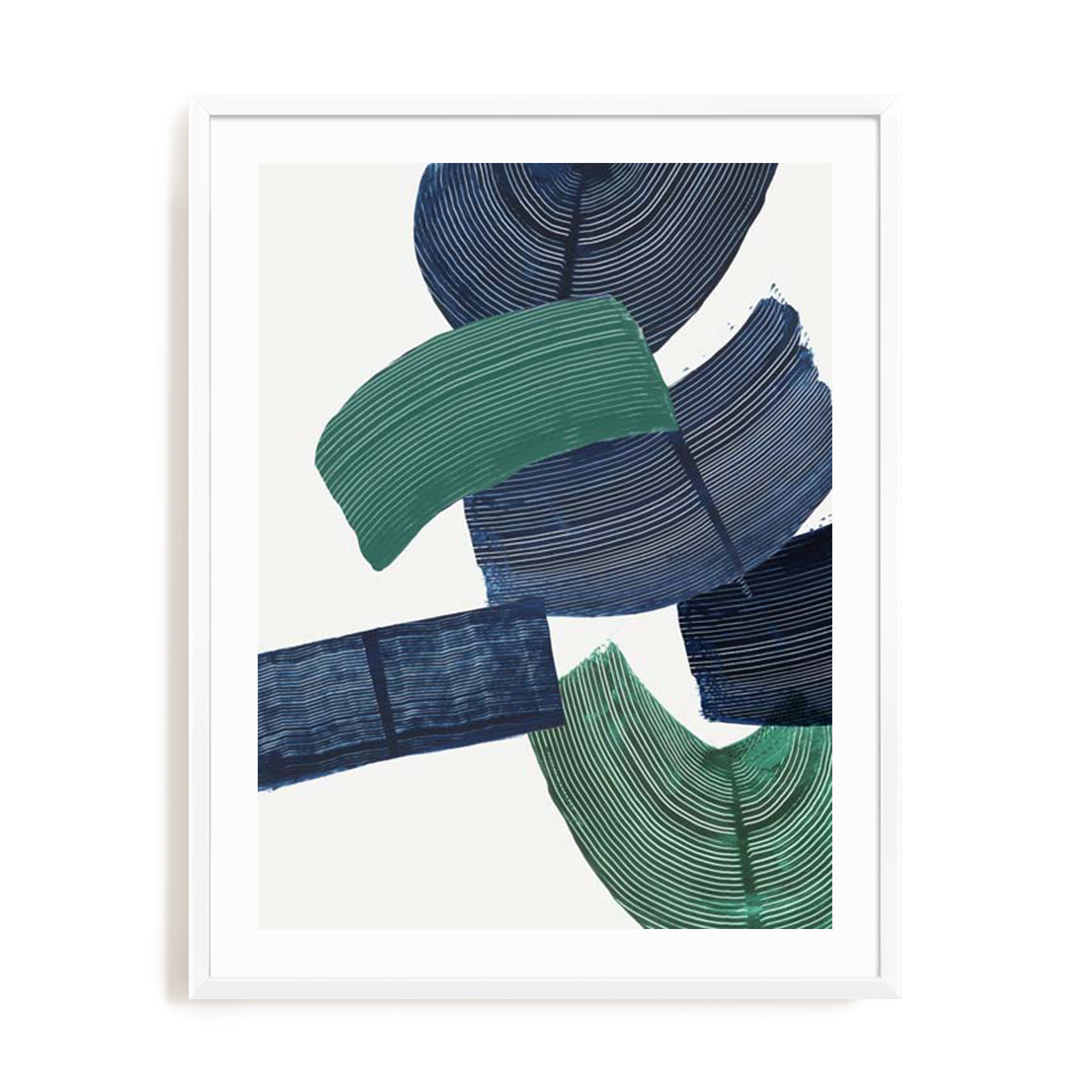 Shapes Of Green Wall Art