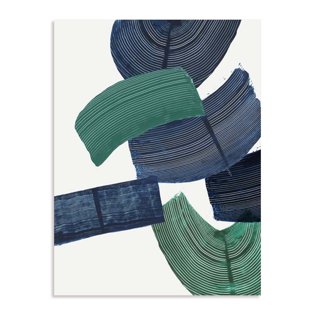 Shapes Of Green Wall Art