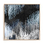 Wall Art Stretched Canvas In Natural Oak  Frame - Giant Causeway Abstract Art