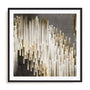 Wall Art Print Poster In Black Frame - Icicles I Abstract Art