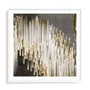 Wall Art Print Poster In White Frame - Icicles I Abstract Art