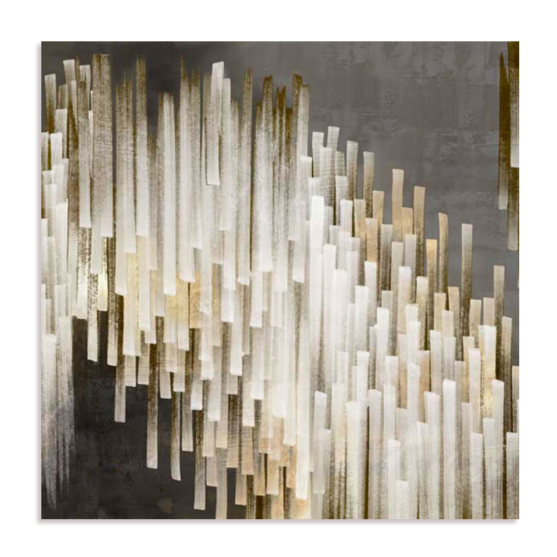Unframed Stretched Canvas Or Print Only - Icicles I Abstract Art