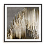Wall Art Print Poster In Black Frame - Icicles Iii Abstract Art