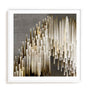 Wall Art Print Poster In White Frame - Icicles Iii Abstract Art