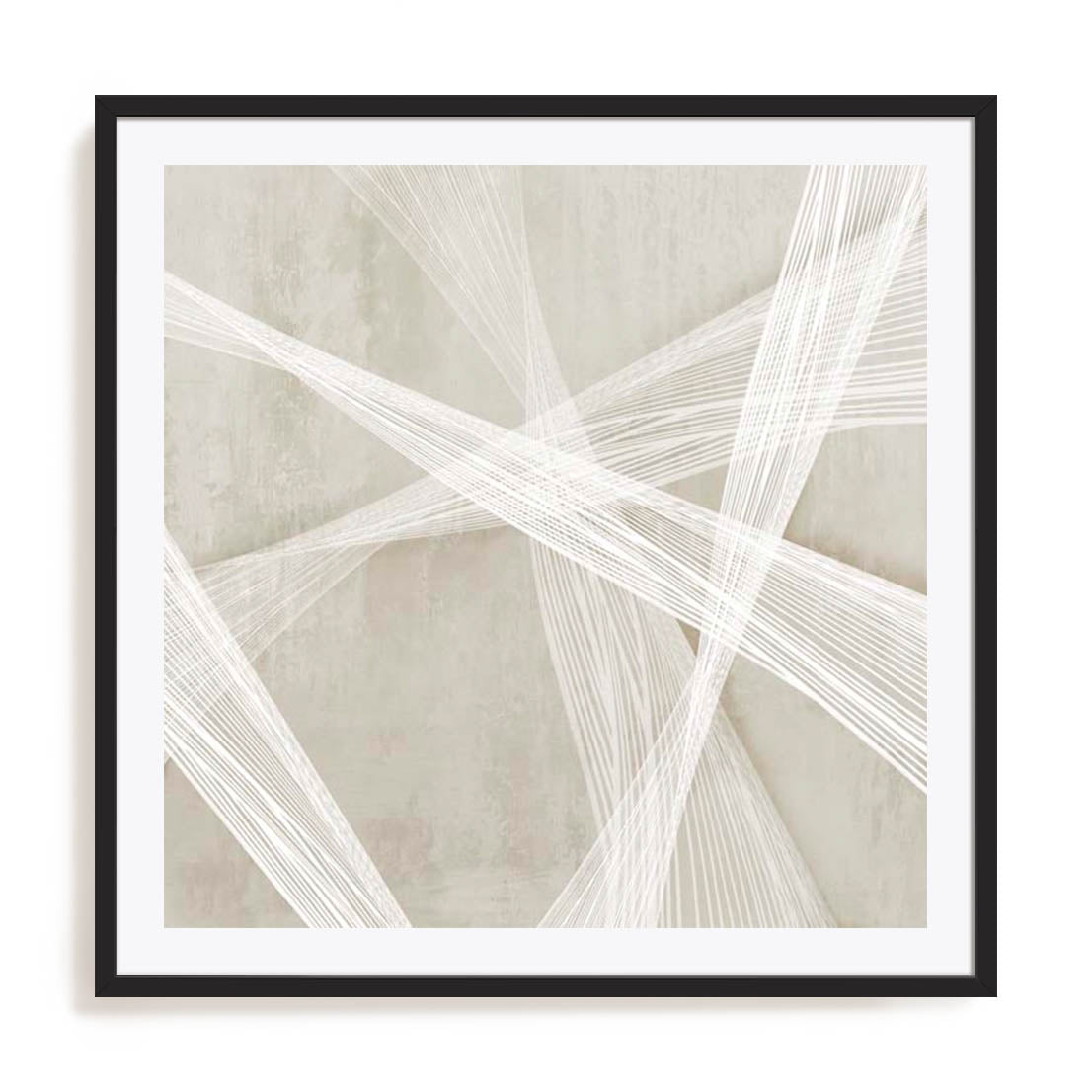Wall Art Print Poster In Black Frame - Loomed Symmetry I Abstract Art