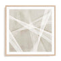 Wall Art Print Poster In Natural Oak Frame - Loomed Symmetry I Abstract Art