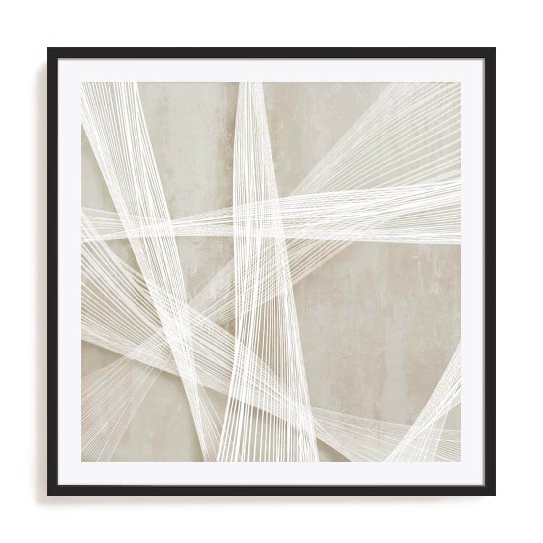 Wall Art Print Poster In Black Frame - Loomed Symmetry Ii Abstract Art