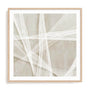 Wall Art Print Poster In Natural Oak Frame - Loomed Symmetry Ii Abstract Art