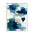 Wall Art Stretched Canvas In White  Frame - Sapphire Dreams Abstract Art