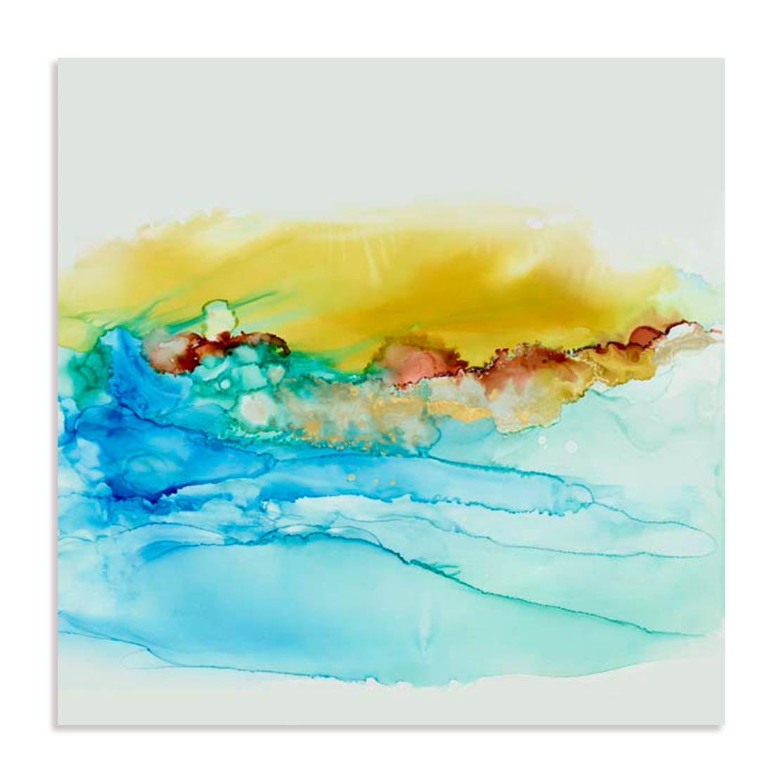 Unframed Stretched Canvas Or Print Only - Sky Alive Abstract Art