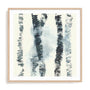Wall Art Print Poster In Natural Oak Frame - Birch Echos I Abstract Art