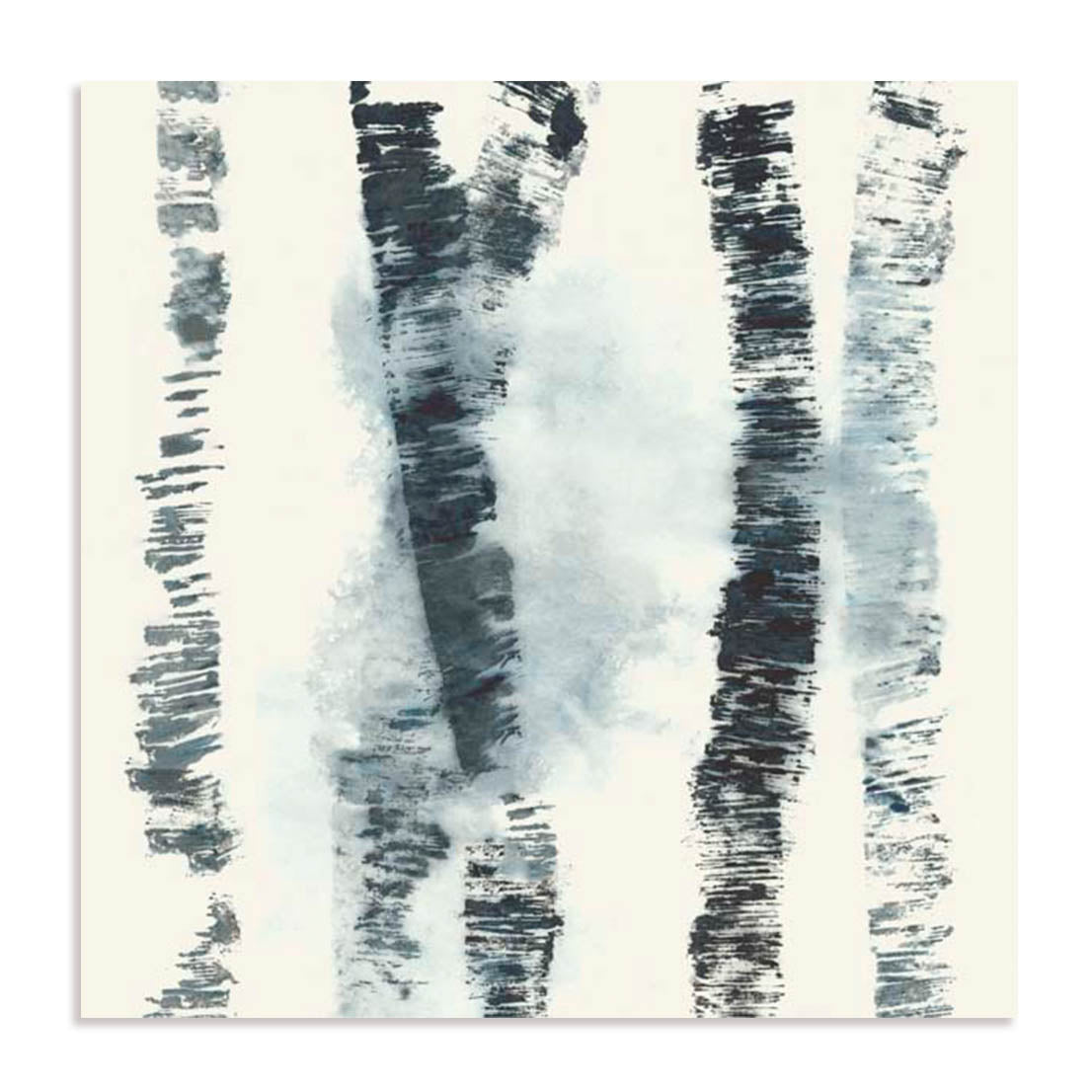 Unframed Stretched Canvas Or Print Only - Birch Echos I Abstract Art