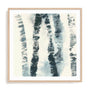 Wall Art Print Poster In Natural Oak Frame - Birch Echos Ii Abstract Art