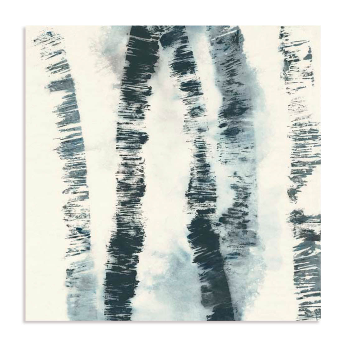 Unframed Stretched Canvas Or Print Only - Birch Echos Ii Abstract Art