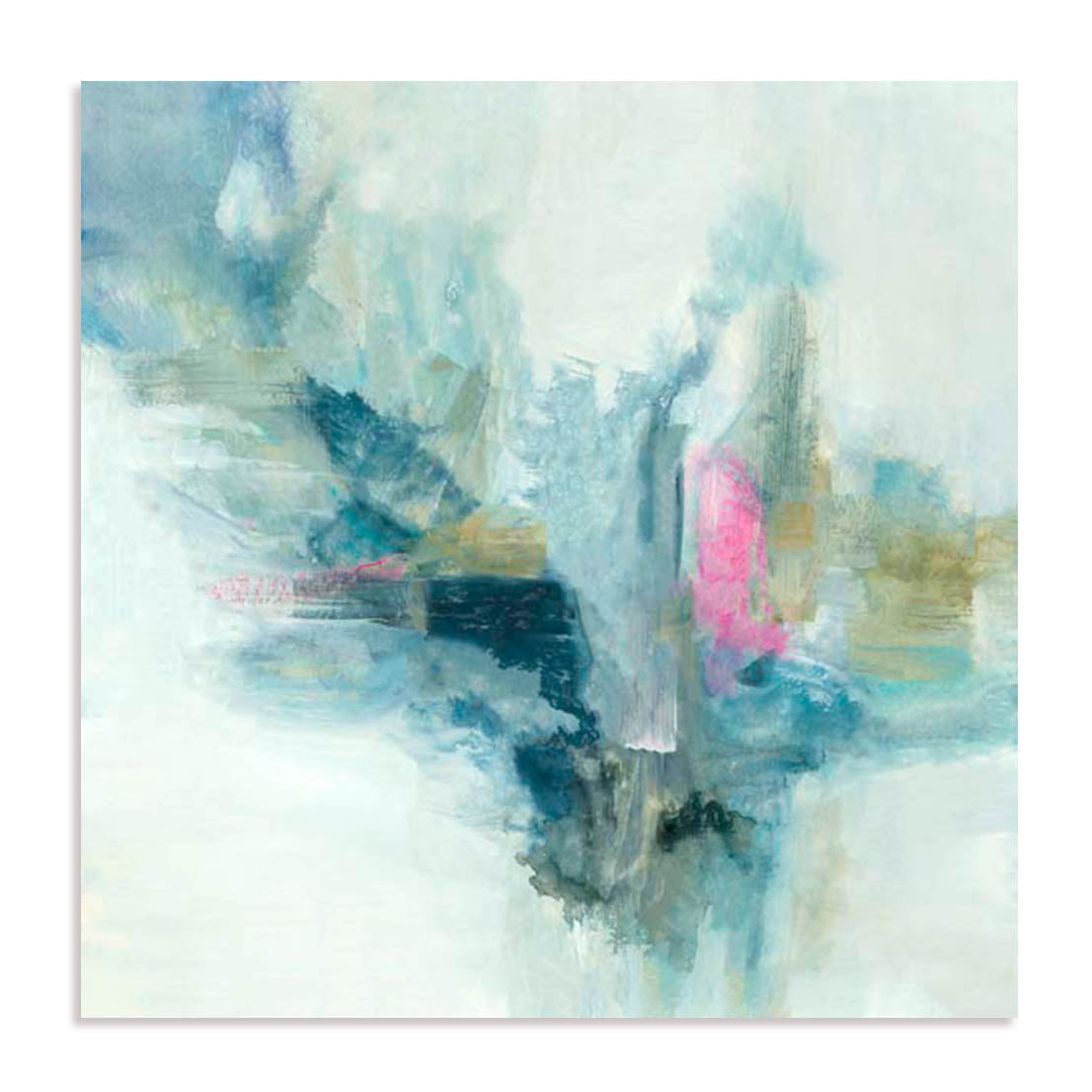 Unframed Stretched Canvas Or Print Only - Soft Fusion I Abstract Art