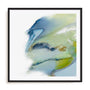 Wall Art Print Poster In Black Frame - Sapphire Edge Abstract Art