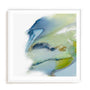 Wall Art Print Poster In White Frame - Sapphire Edge Abstract Art