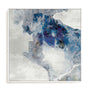 Wall Art Stretched Canvas In White  Frame - Azure Swirl I Abstract Art