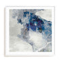 Wall Art Print Poster In White Frame - Azure Swirl I Abstract Art