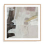 Wall Art Print Poster In Natural Oak Frame - Warm Simplicity Ii Abstract Art