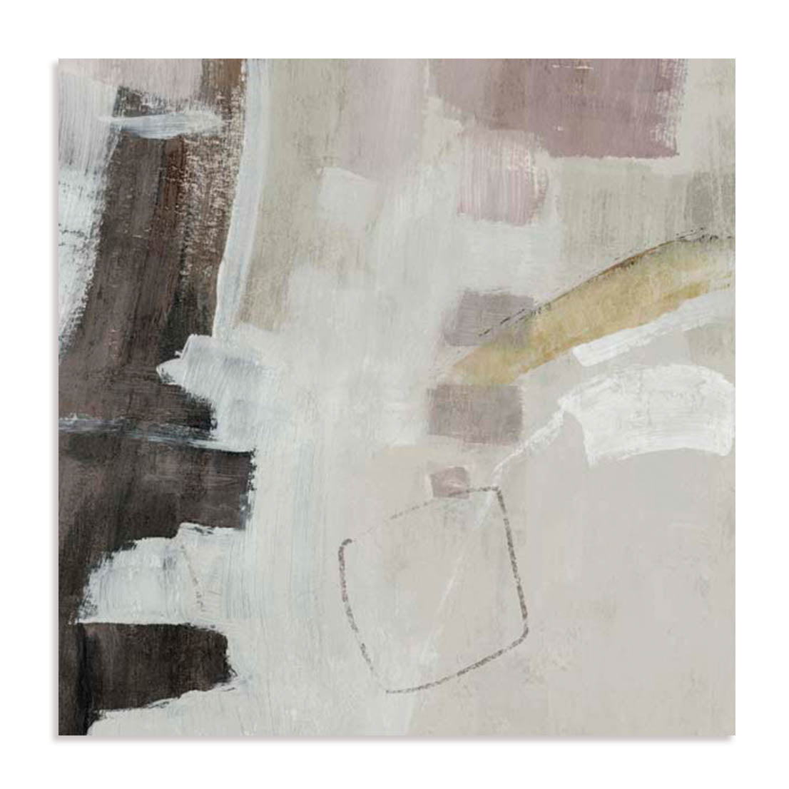Unframed Stretched Canvas Or Print Only - Warm Simplicity Ii Abstract Art