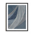 Wall Art Print Poster In Black Frame - Indigo Threads I Abstract Art