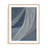 Wall Art Print Poster In Natural Oak Frame - Indigo Threads I Abstract Art