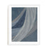 Wall Art Print Poster In White Frame - Indigo Threads I Abstract Art