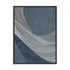 Wall Art Stretched Canvas In Black Frame - Indigo Threads Ii Abstract Art