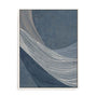 Wall Art Stretched Canvas In White  Frame - Indigo Threads Ii Abstract Art