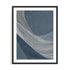 Wall Art Print Poster In Black Frame - Indigo Threads Ii Abstract Art