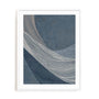 Wall Art Print Poster In White Frame - Indigo Threads Ii Abstract Art