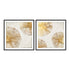Golden Burst I And II Wall Art