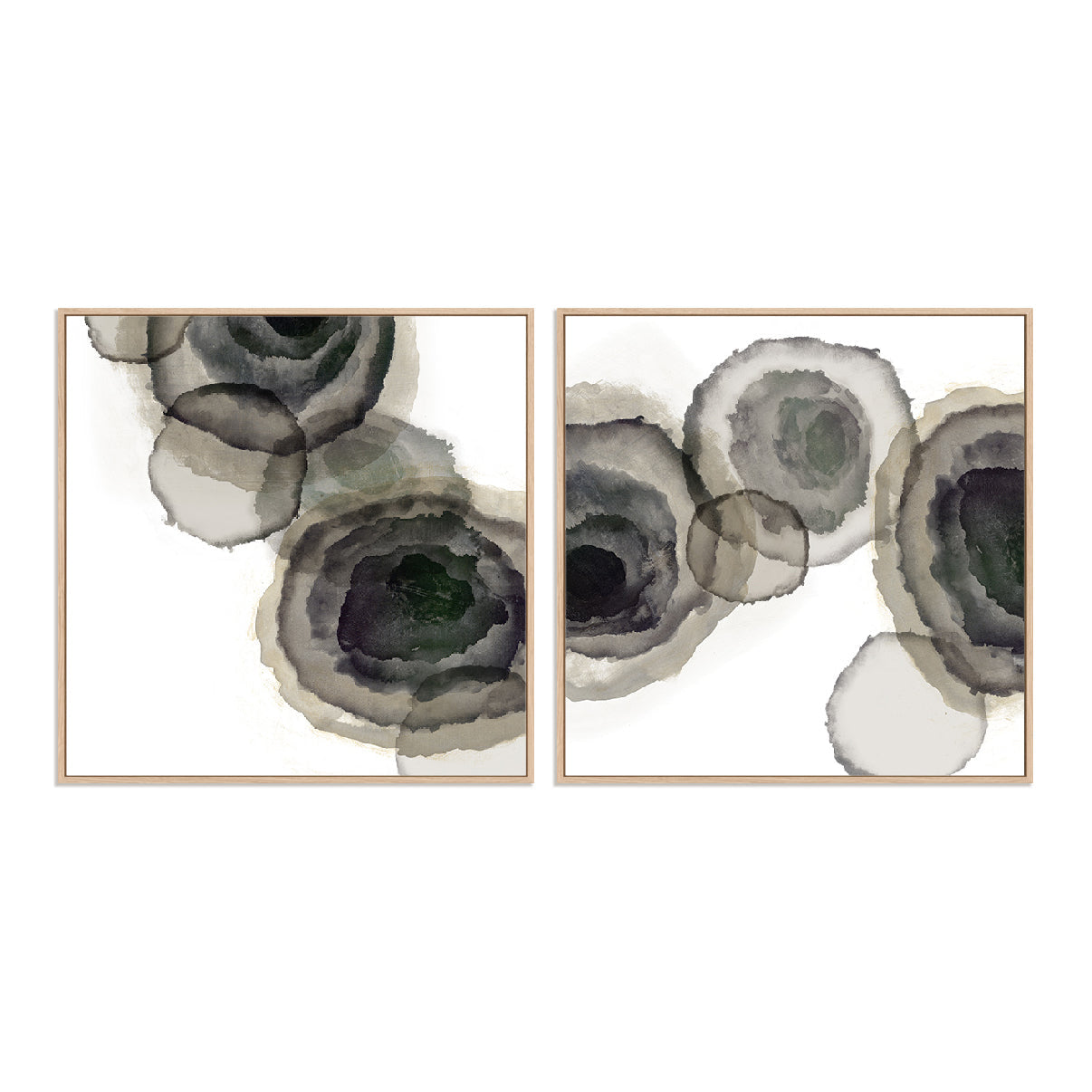Ink Blot Patterns I And II Wall Art