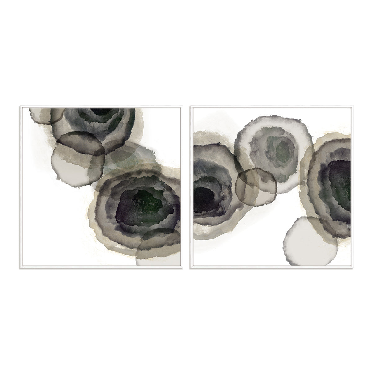 Ink Blot Patterns I And II Wall Art