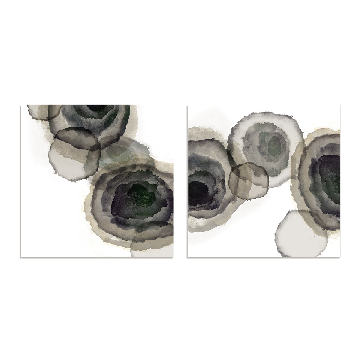 Ink Blot Patterns I And II Wall Art